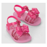 Sandalia Barbie Glitter Moño Fucsia